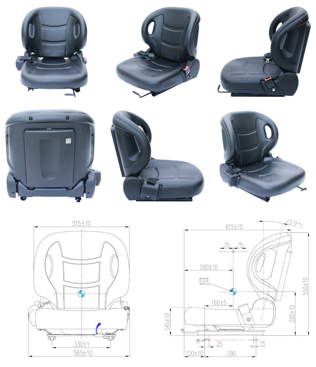 Durable and Long-lasting Forklift Seat with High Strength Material for Hangcha Nobelift(BF2-1)-Product Description