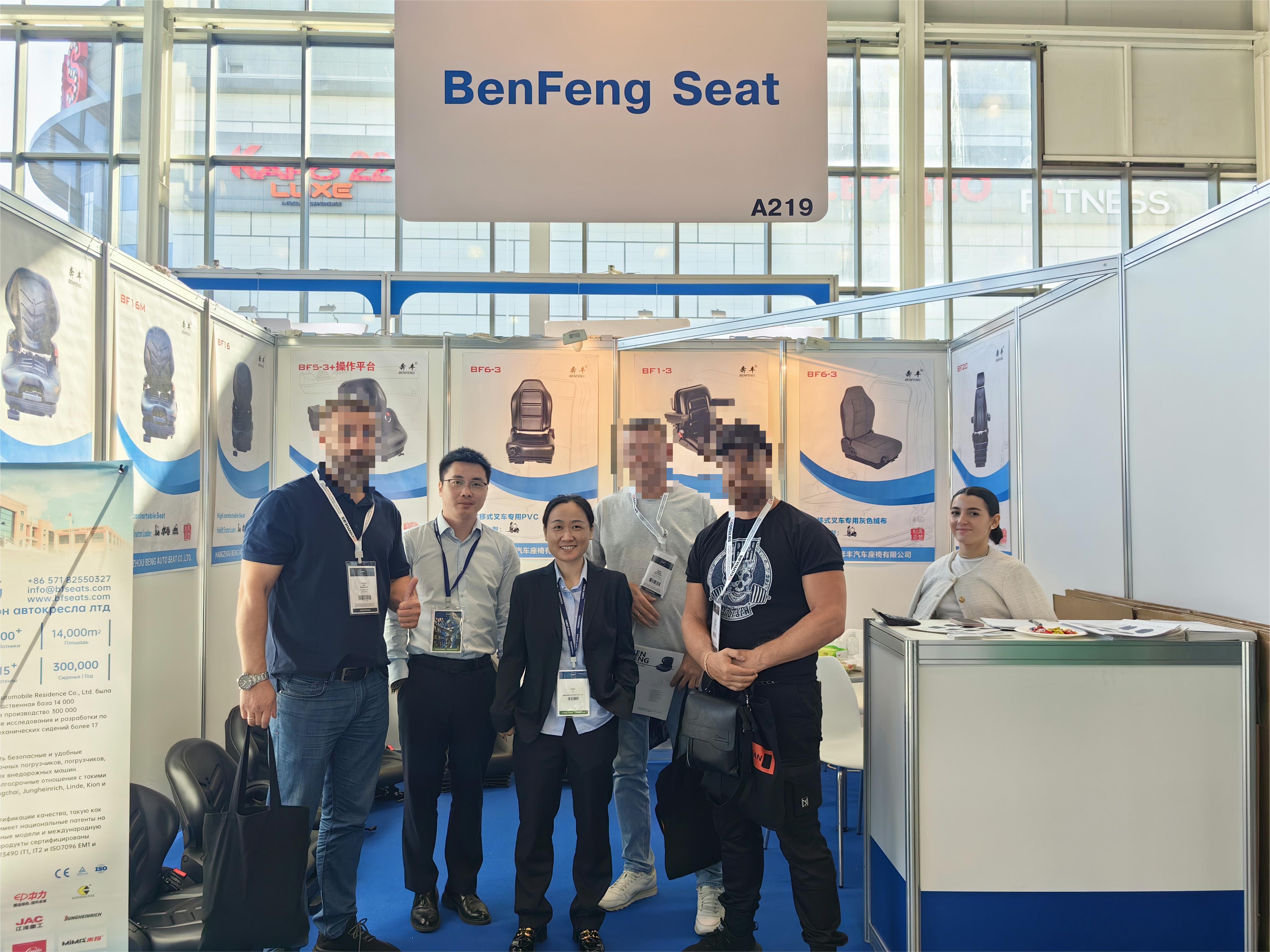 Hangzhou Benfeng Showcases New Forklift Seats at CeMat Russia 2024