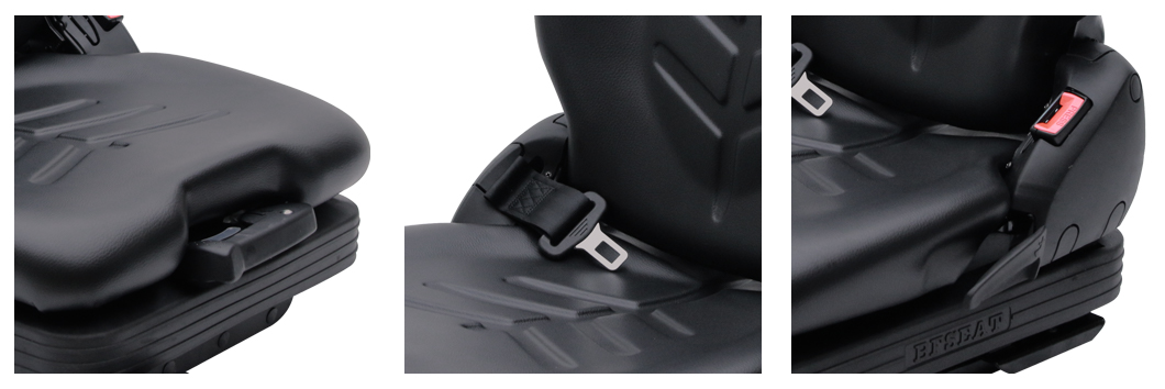 Hangcha Forklift Seat‌ 60mm Suspension Stroke & 80° Adjustable Backrest Heavy Duty PVC Cover(BF16)-Detailed Photos