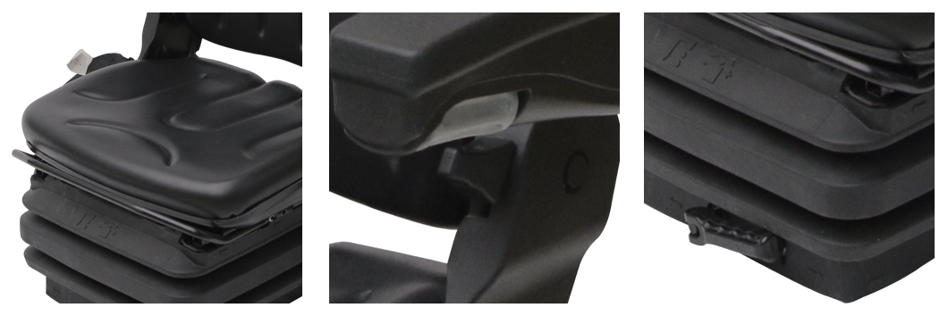 High Quality Construction Machinery Seat with Mechanical Suspension and 60mm Height Adjustment(BF21)-Detailed Photos