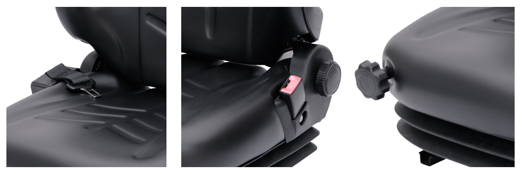 High-grade Electric Forklift Seat with Folding Backrest for Hangcha Jungheinrich EP JAC Bobcat(BF2-3AB)-Detailed Photos