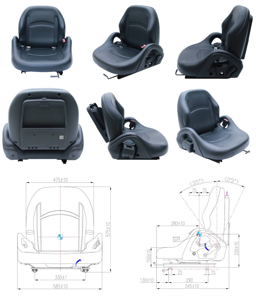 Comfortable Forklift Seat with Universal Mounting Design(BF5-2)-Product_Description